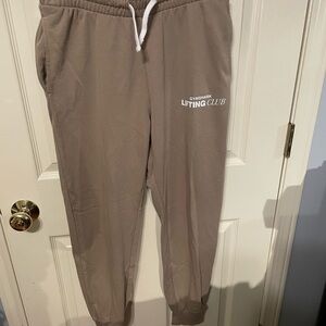Gymshark Social Club Lifting Club Cement  Beige Joggers